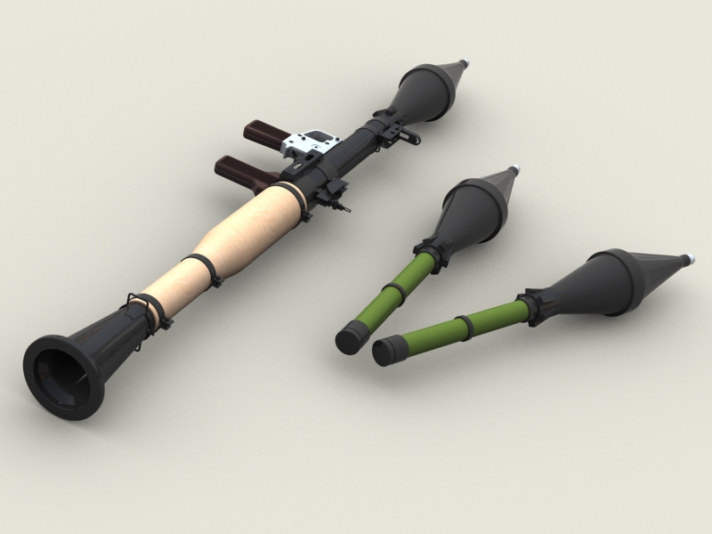 Arma de jogo portátil de lançador de mísseis RPG-7 AAA Modelo 3D $39 -  .unknown .upk .3ds .fbx .max .obj - Free3D