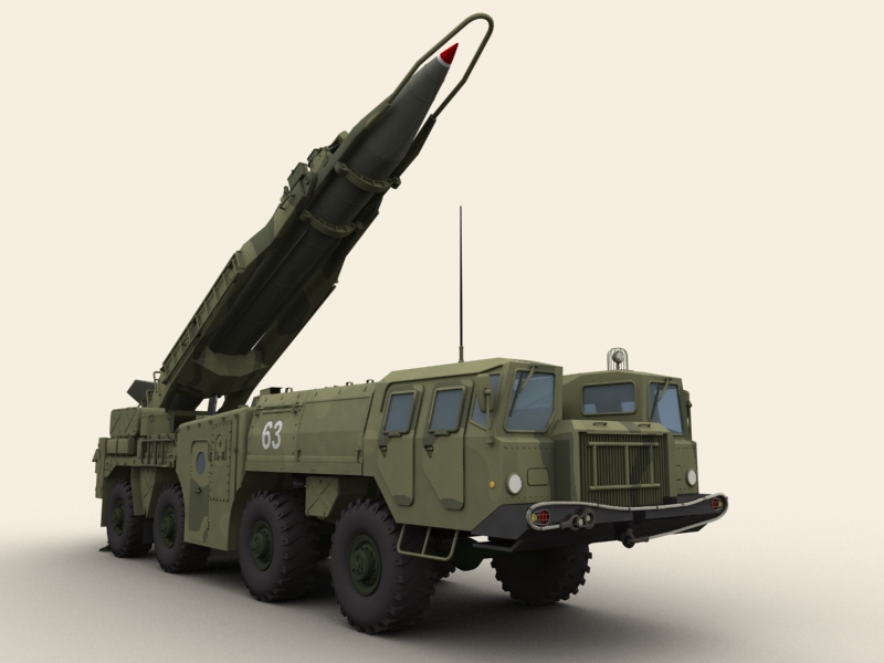 SCUD B Missile Launcher 3D Model | FlatPyramid