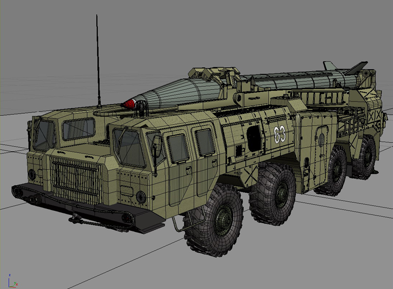 SCUD B Missile Launcher 3D Model | FlatPyramid