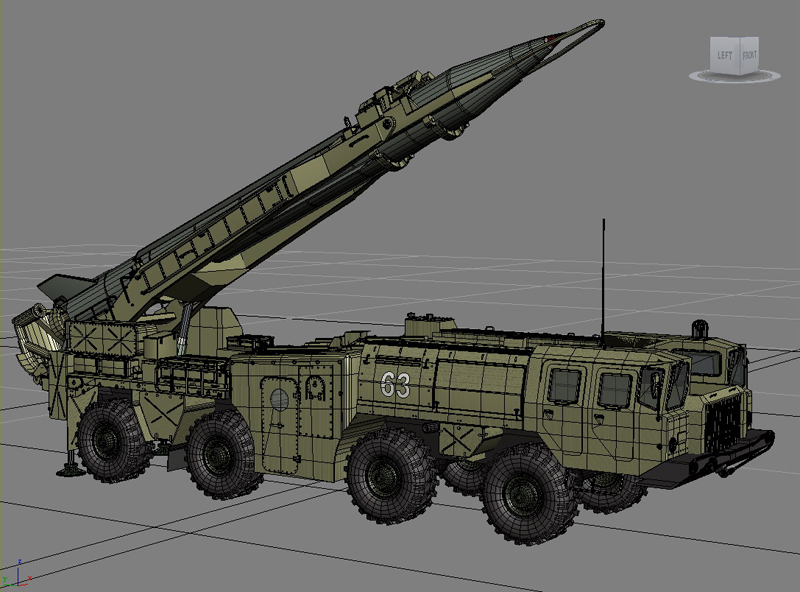 SCUD B Missile Launcher 3D Model | FlatPyramid