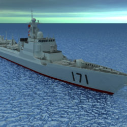 chinese navy ddg-171 3d model 3ds max fbx obj 203556