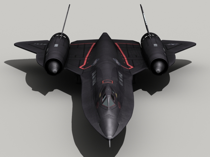 sr-71 blackbird 3d model 3ds max fbx obj 203585