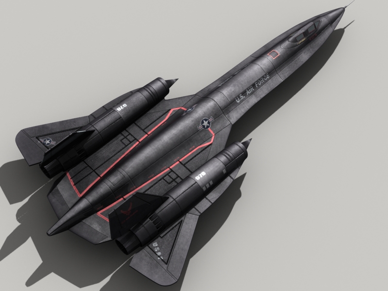 sr-71 blackbird 3d model 3ds max fbx obj 203587