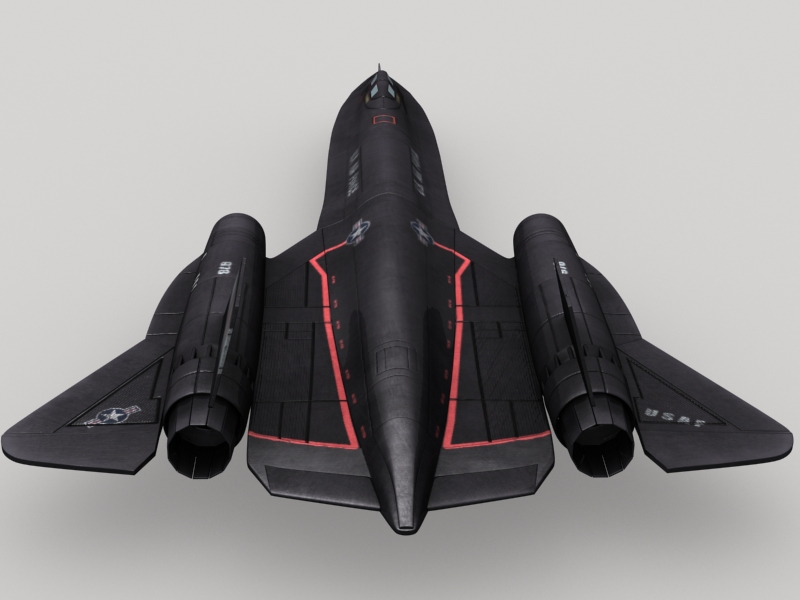 sr-71 blackbird 3d model 3ds max fbx obj 203588