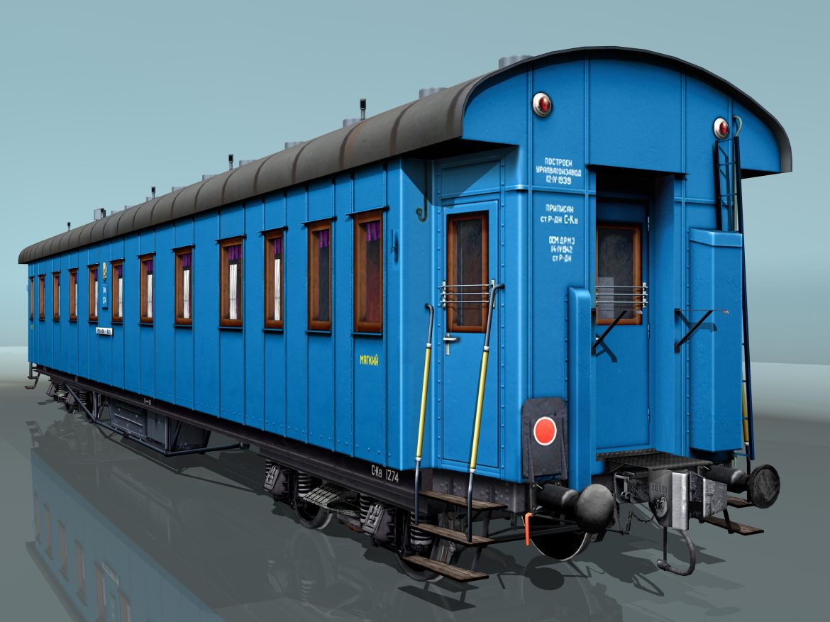 passenger rail car 3d model 3ds max fbx 203854