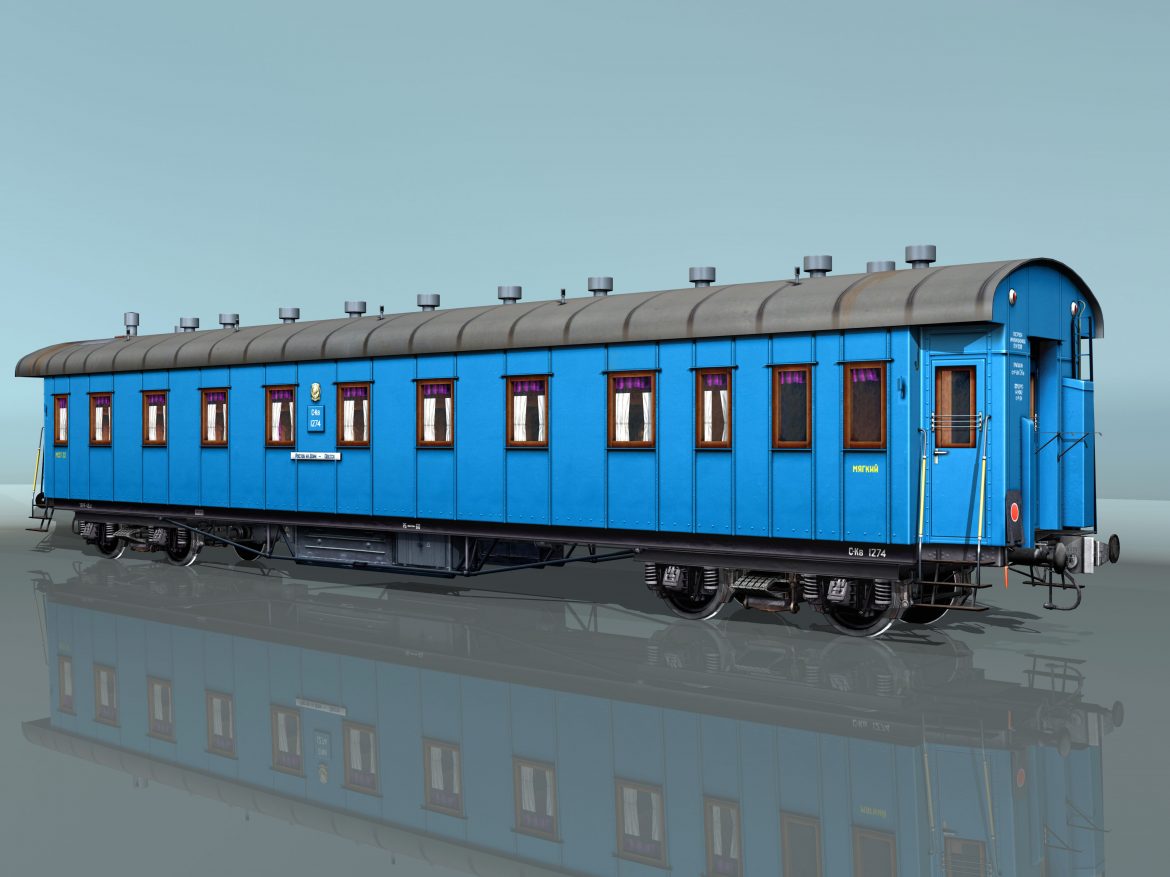 passenger rail car 3d model 3ds max fbx 203855