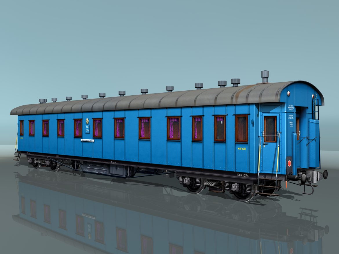 passenger rail car 3d model 3ds max fbx 203856