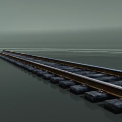 rail track 1524mm. 3d model 3ds max 203865