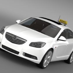 opel insignia taxi 3d model 3ds max fbx c4d lwo ma mb hrc xsi obj 203961