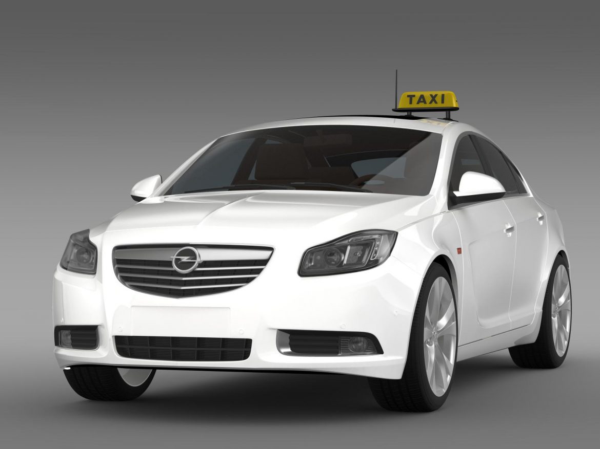 opel insignia taxi 3d model 3ds max fbx c4d lwo ma mb hrc xsi obj 203963