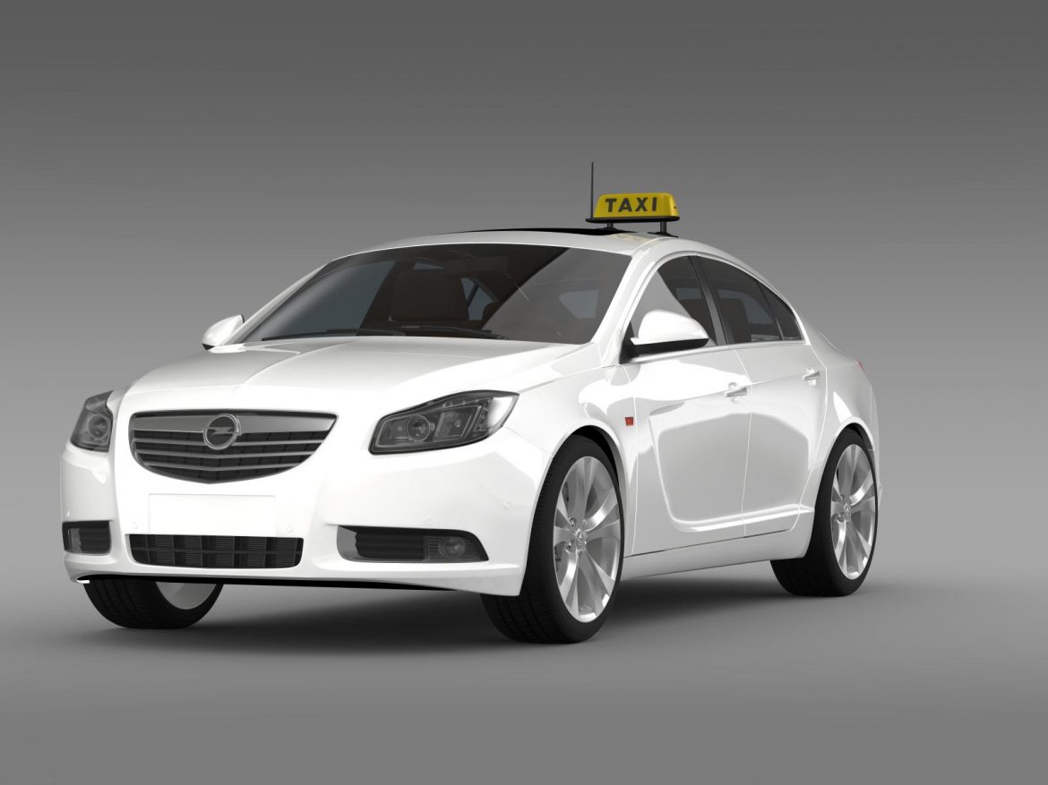 opel insignia taxi 3d model 3ds max fbx c4d lwo ma mb hrc xsi obj 203964