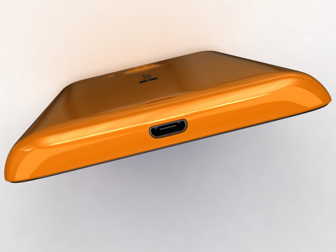 microsoft lumia 535 and dual sim orange 3d model 3ds max fbx c4d obj 204123