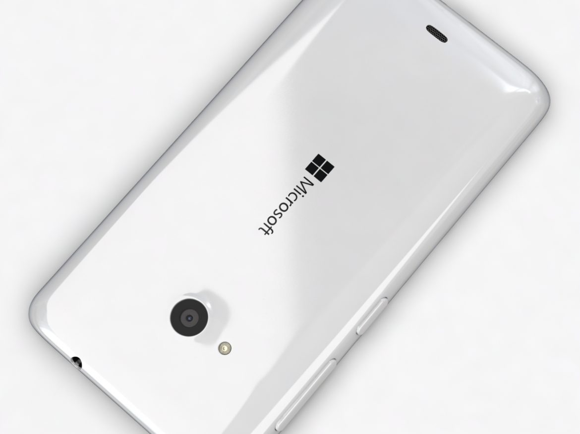 microsoft lumia 535 and dual sim white 3d model 3ds max fbx c4d obj 204286