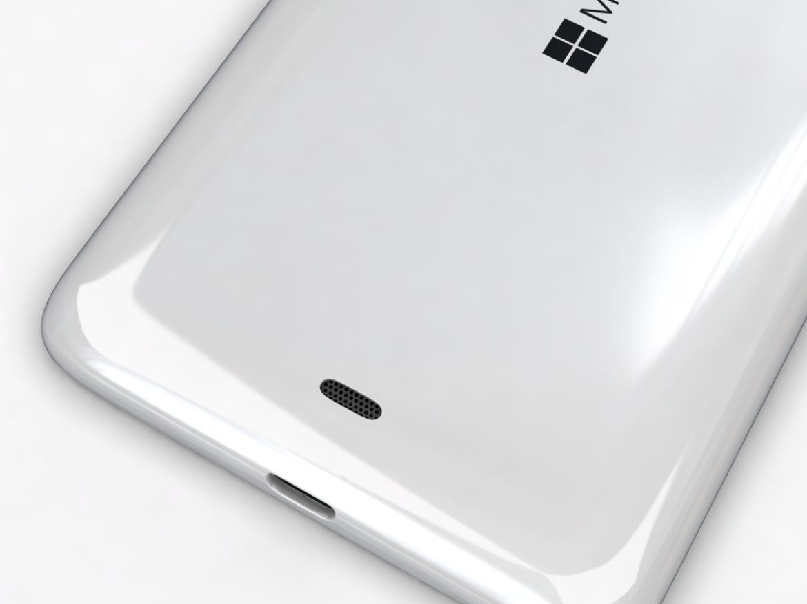 microsoft lumia 535 and dual sim white 3d model 3ds max fbx c4d obj 204288