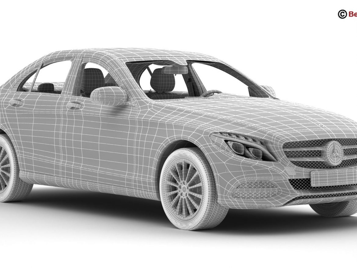 mercedes c class 2015 two versions 3d model 3ds max fbx c4d lwo ma mb obj 204335