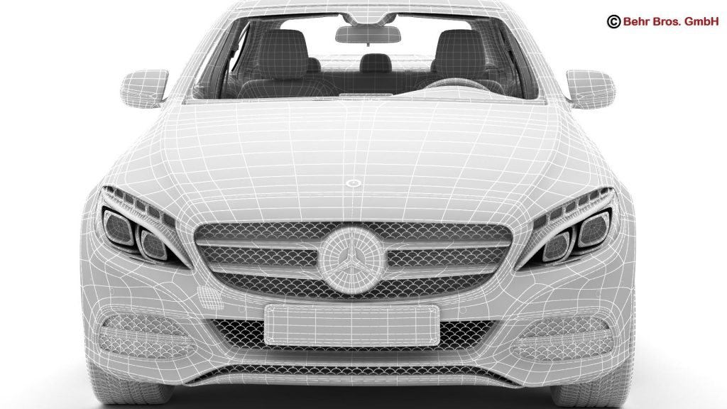 Mercedes C Class 2015 Two Versions 3D Model - FlatPyramid