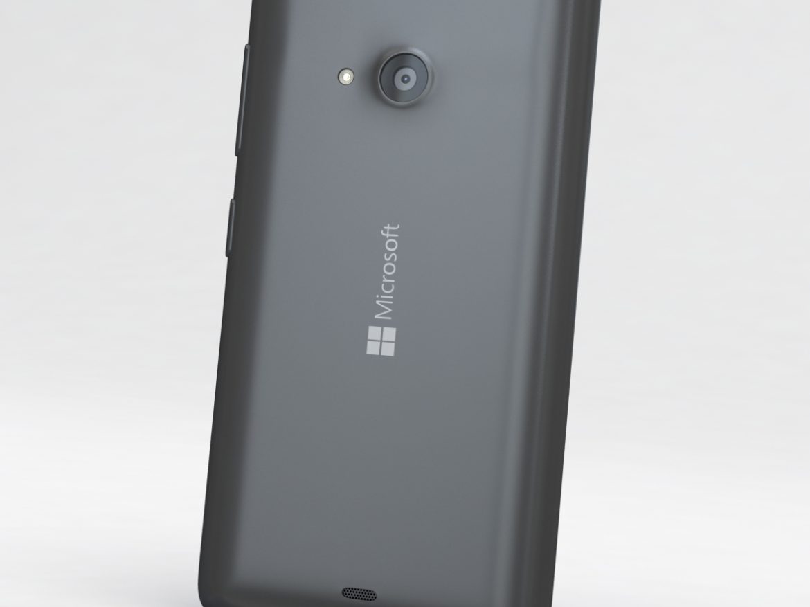 microsoft lumia 535 and dual sim gray 3d model 3ds max fbx c4d obj 204465