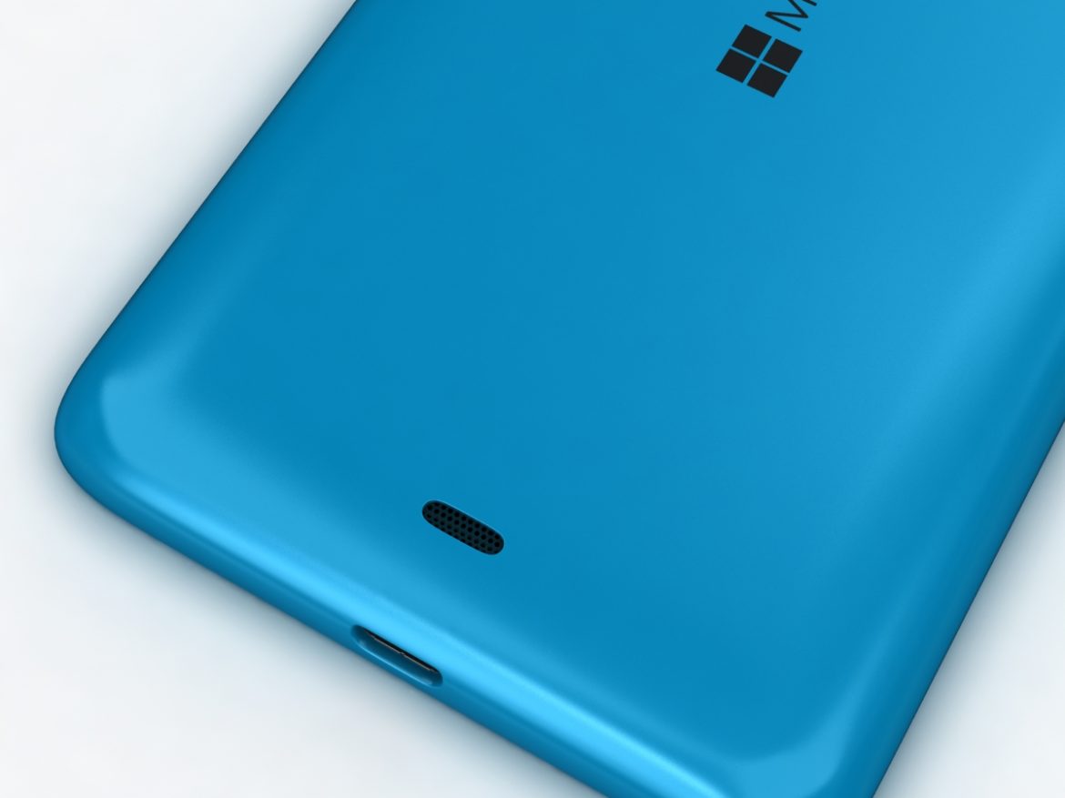 microsoft lumia 535 and dual sim blue 3d model 3ds max fbx c4d obj 204527
