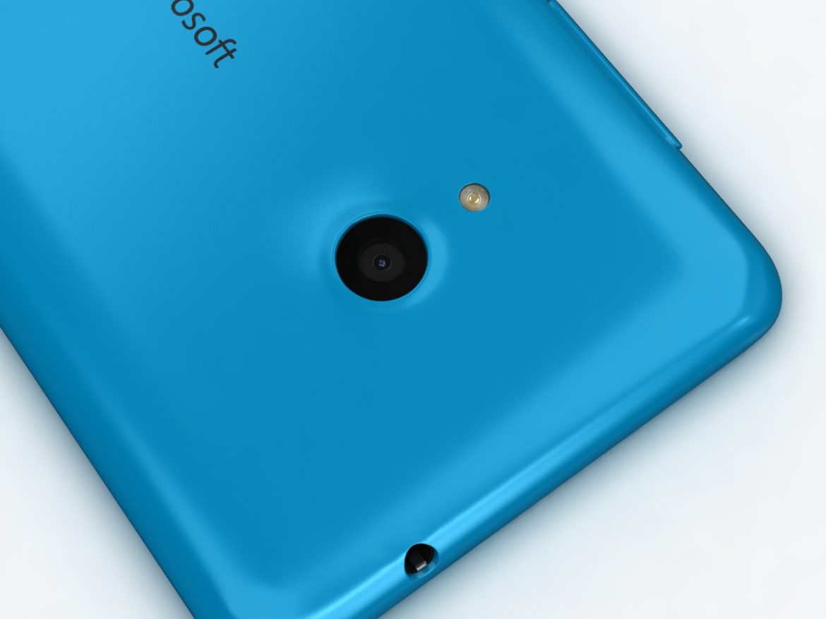 microsoft lumia 535 and dual sim blue 3d model 3ds max fbx c4d obj 204528
