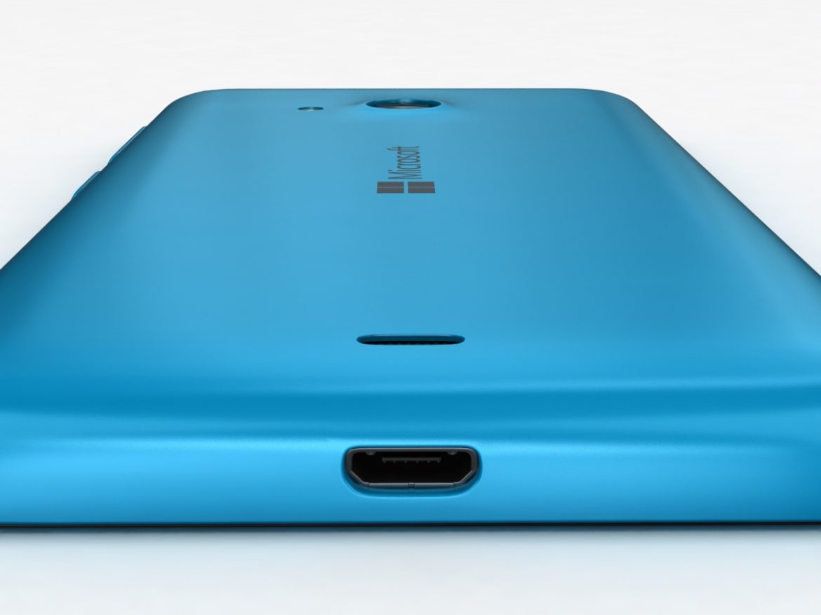 microsoft lumia 535 and dual sim blue 3d model 3ds max fbx c4d obj 204529