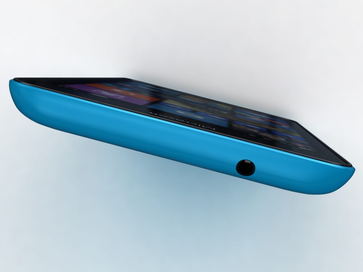 microsoft lumia 535 and dual sim blue 3d model 3ds max fbx c4d obj 204535