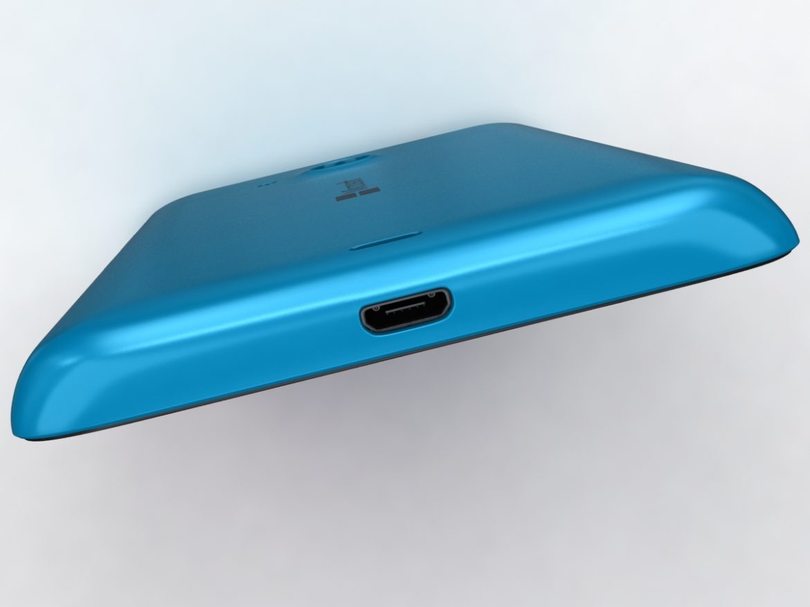 microsoft lumia 535 and dual sim blue 3d model 3ds max fbx c4d obj 204536