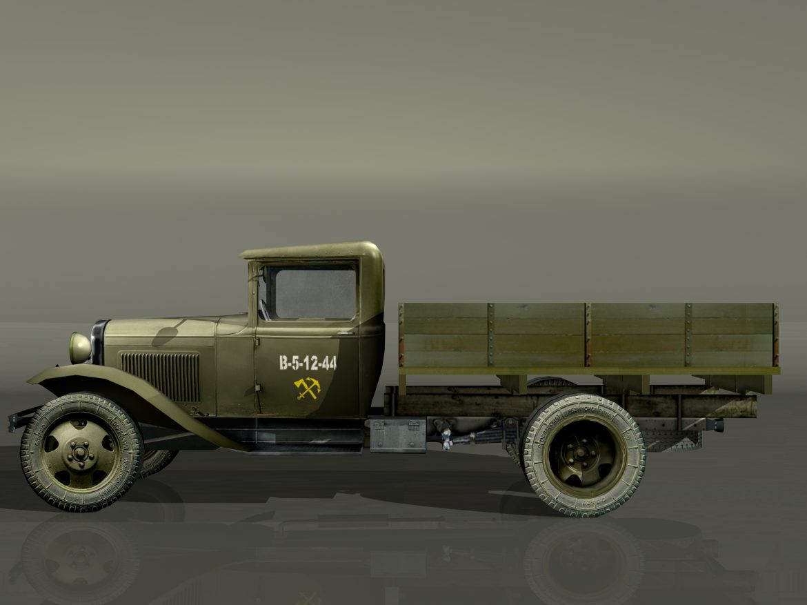 gaz-aa, vehicle “lorry” 3d model 3ds max fbx 204567