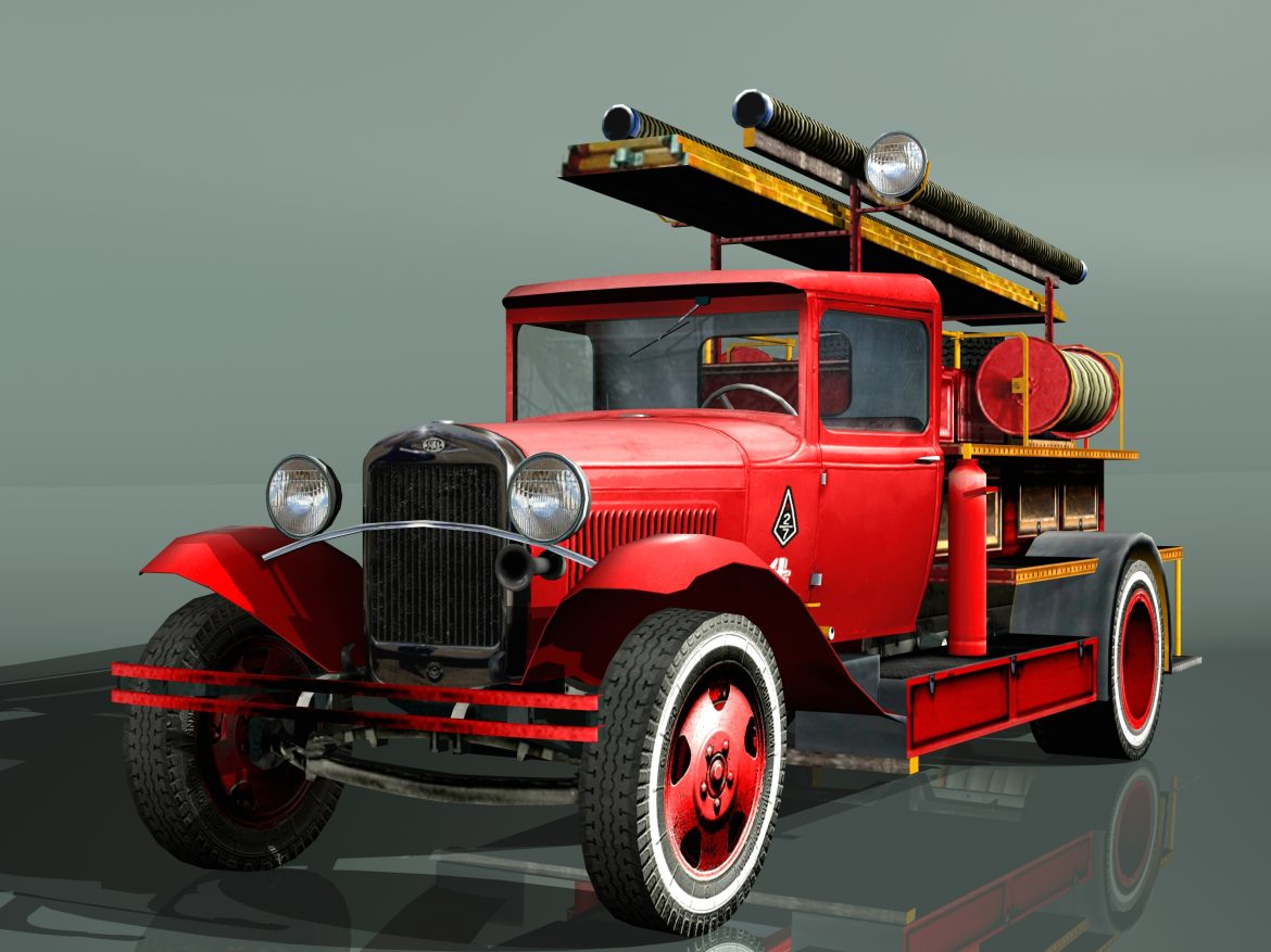 fire truck type pmg-1 3d model 3ds max fbx 204631