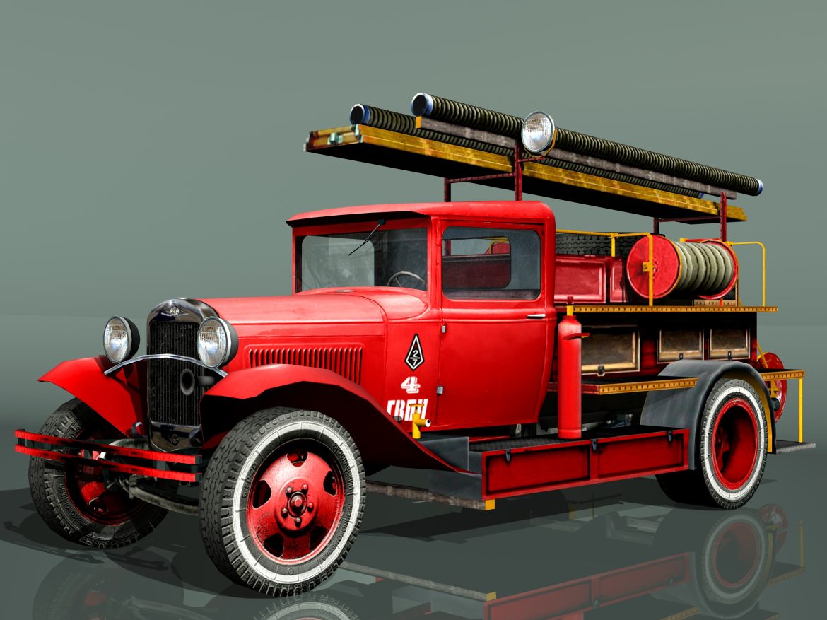 fire truck type pmg-1 3d model 3ds max fbx 204632