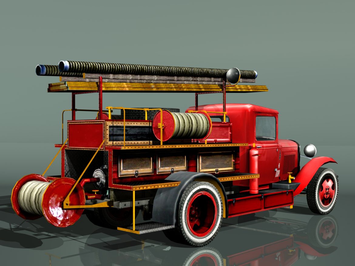 fire truck type pmg-1 3d model 3ds max fbx 204635