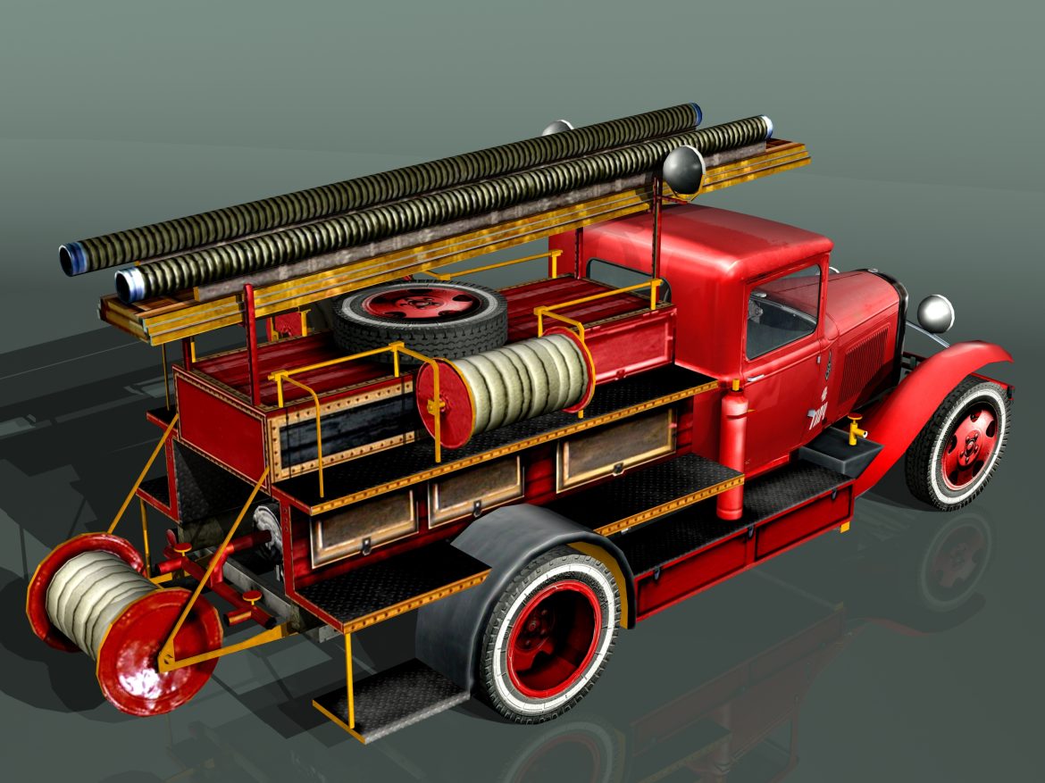 fire truck type pmg-1 3d model 3ds max fbx 204636