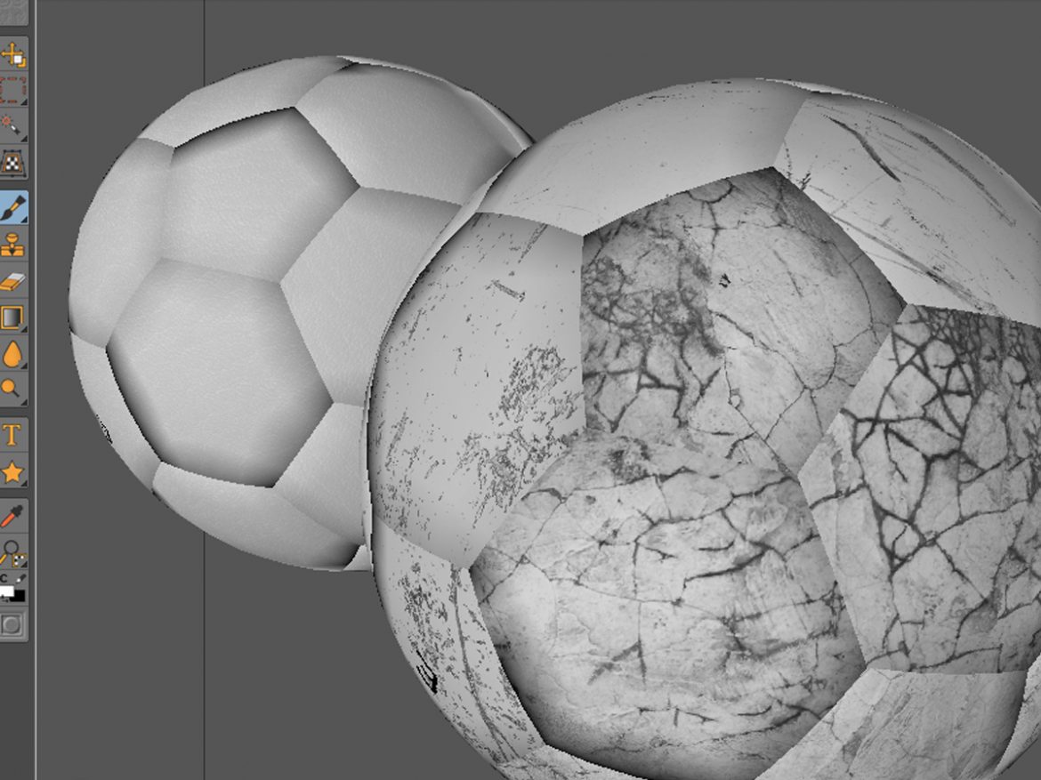 soccerball white 3d model 3ds max fbx c4d ma mb obj 205187