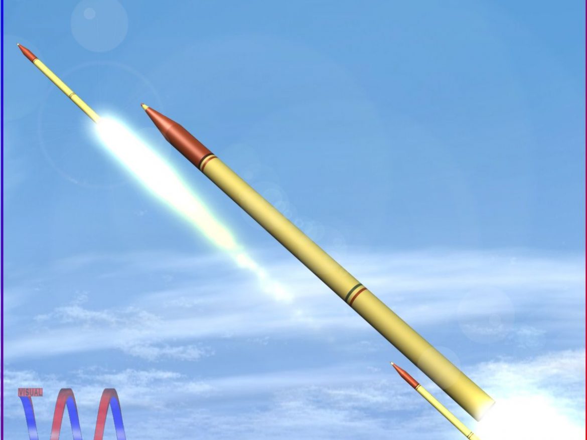 fadjr-3 & fadjr-5 rocket 3d model 3ds dxf fbx blend cob dae x  obj 205481