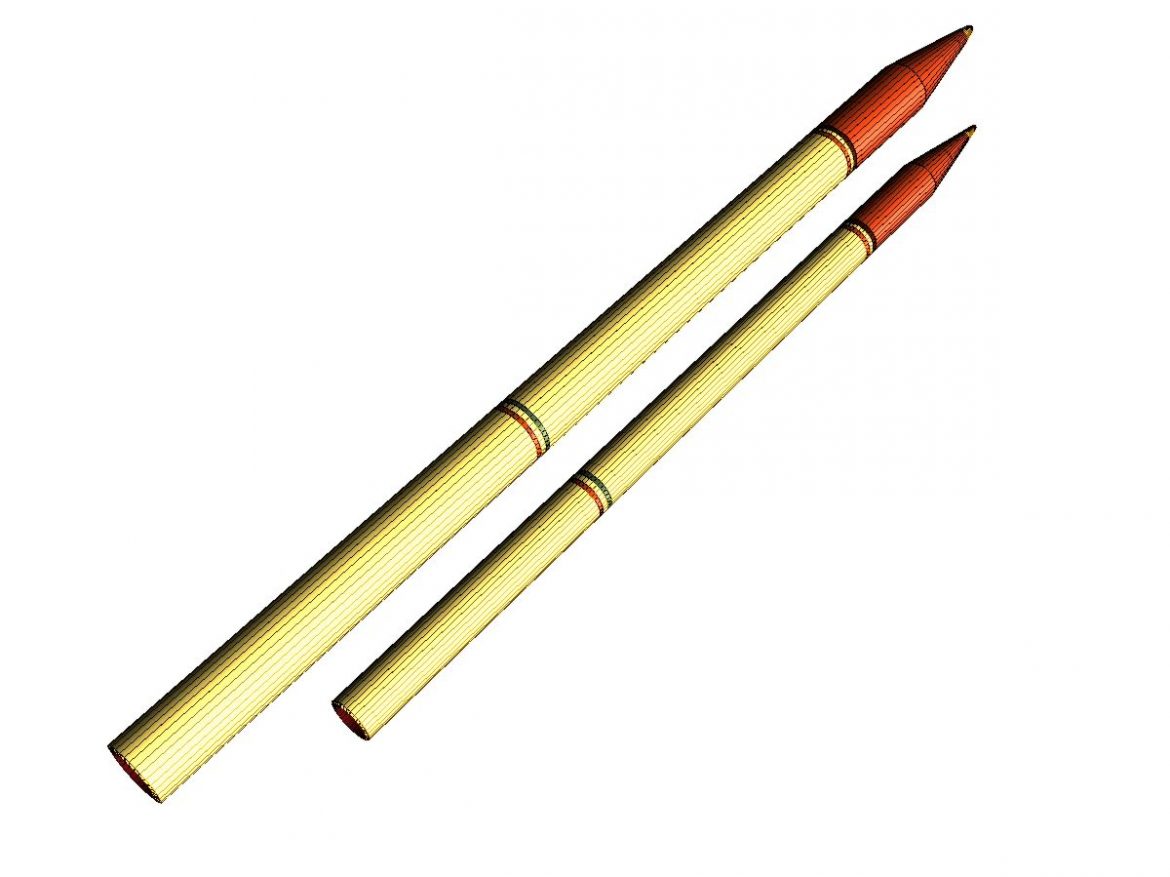 fadjr-3 & fadjr-5 rocket 3d model 3ds dxf fbx blend cob dae x  obj 205485