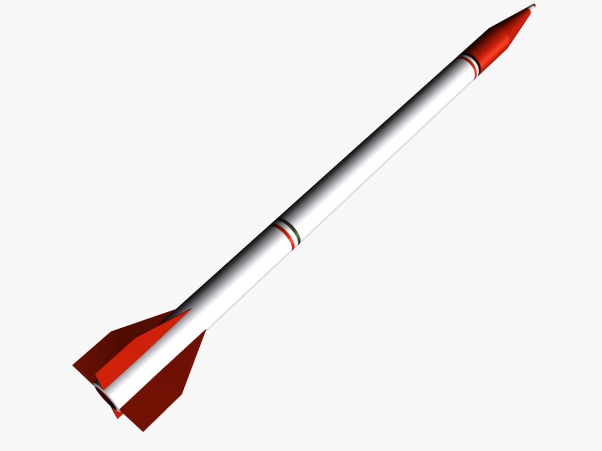 oghab rocket 3d model 3ds dxf fbx blend cob dae x  obj 205493