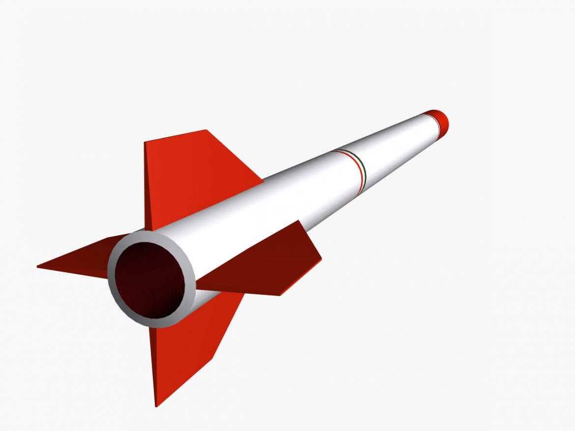 oghab rocket 3d model 3ds dxf fbx blend cob dae x  obj 205494