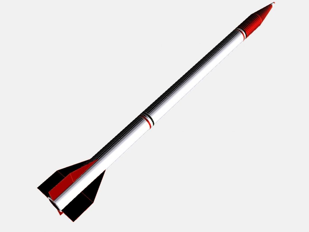 oghab rocket 3d model 3ds dxf fbx blend cob dae x  obj 205496