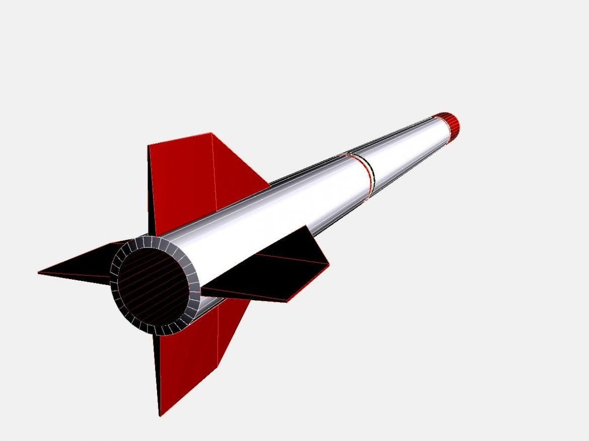 oghab rocket 3d model 3ds dxf fbx blend cob dae x  obj 205497