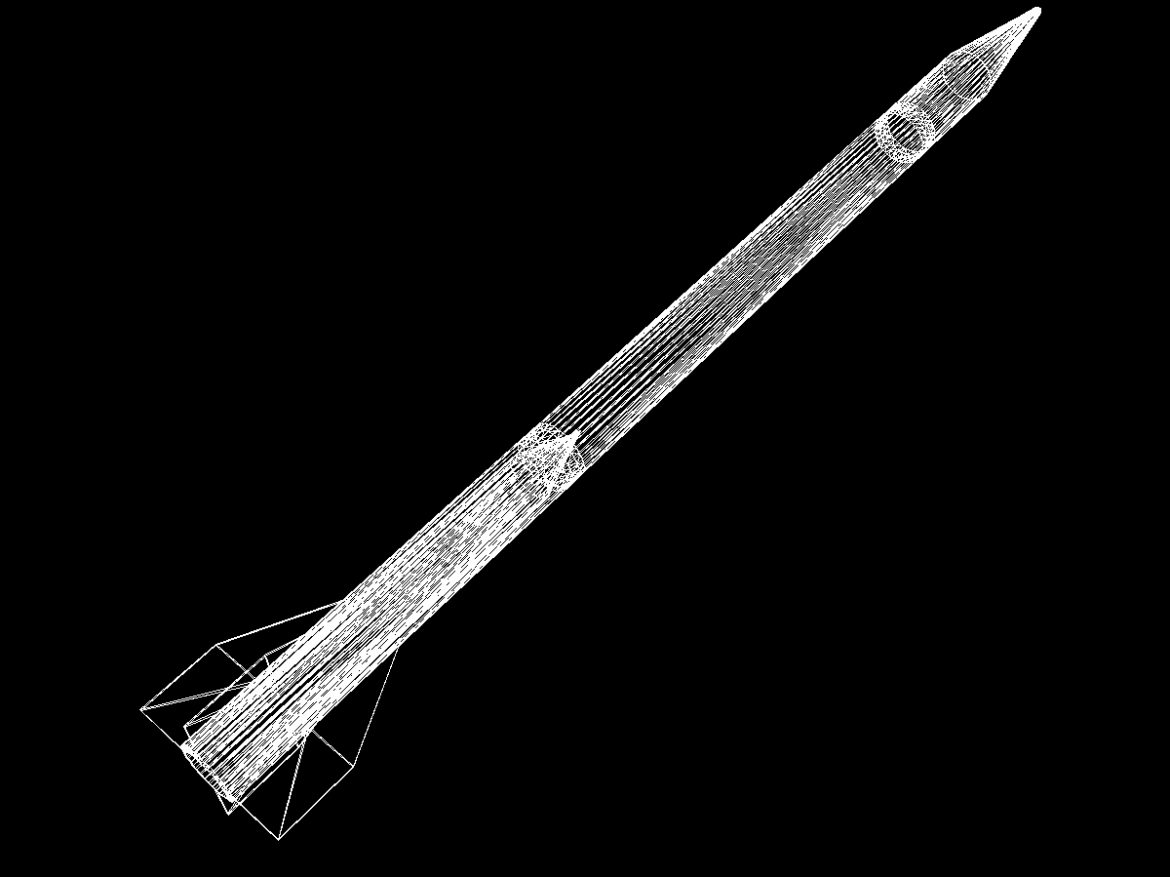 oghab rocket 3d model 3ds dxf fbx blend cob dae x  obj 205499