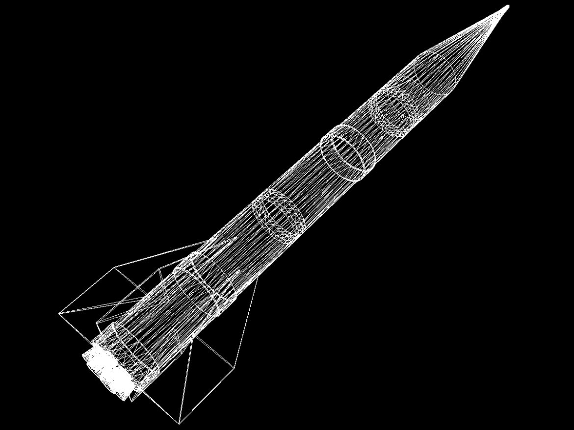 shahin ii rocket 3d model 3ds dxf fbx blend cob dae x  obj 205510