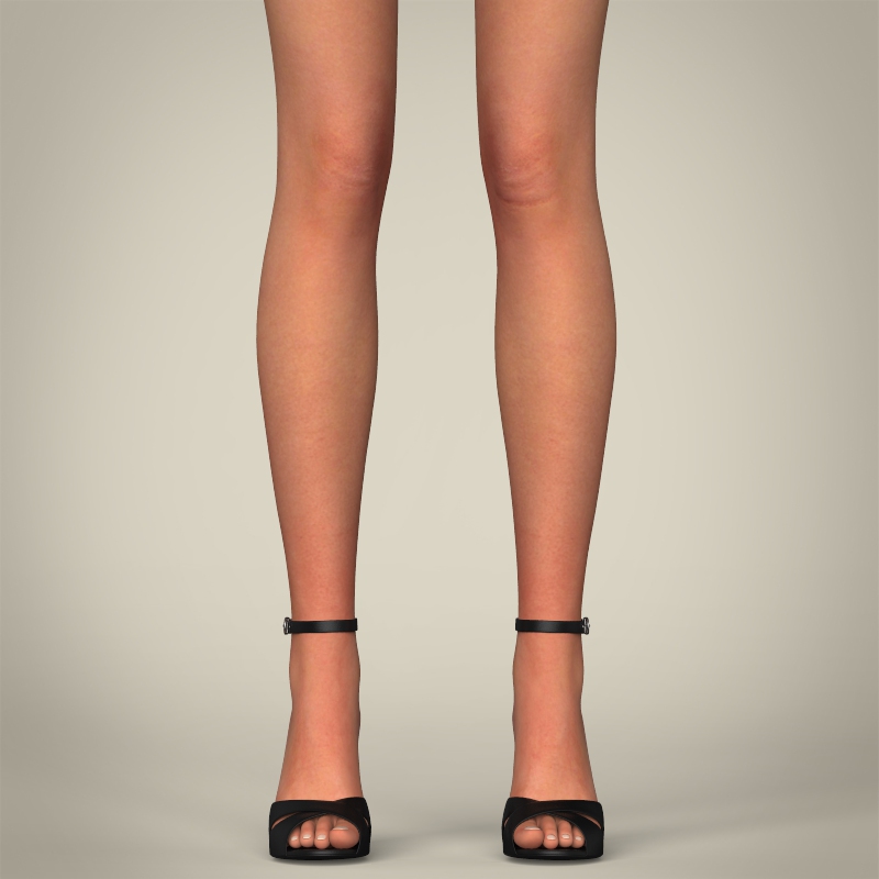 Realistic Sexy Teen Girl 3d Model Buy Realistic Sexy