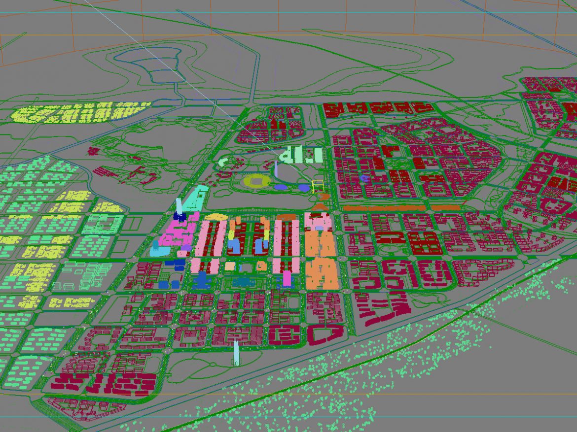 city planning 015 3d model max psd 205755