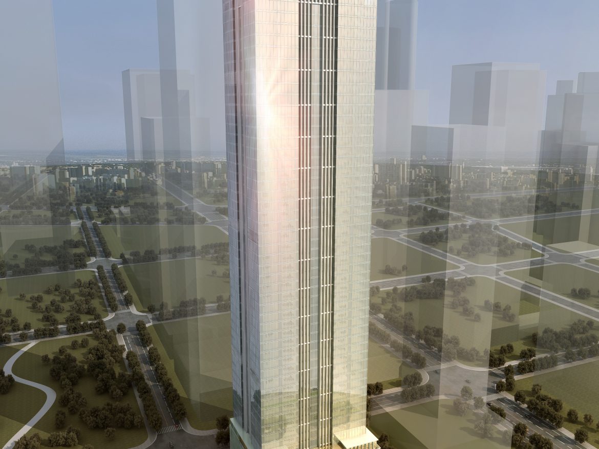 skyscraper office building 005 3d model max psd 206268