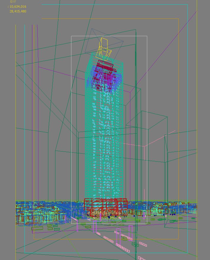 skyscraper office building 005 3d model max psd 206270