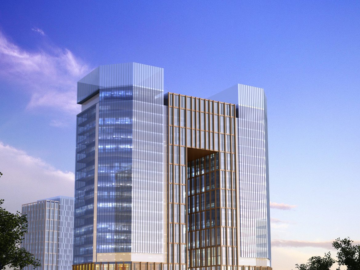 skyscraper office building 009 3d model max psd 206305