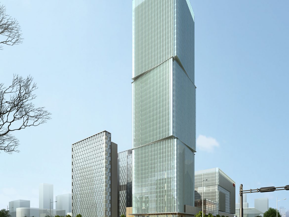 skyscraper office building 011 3d model max psd 206311