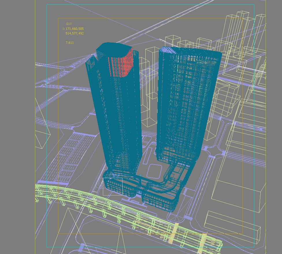 skyscraper office building 019 3d model max psd 206342