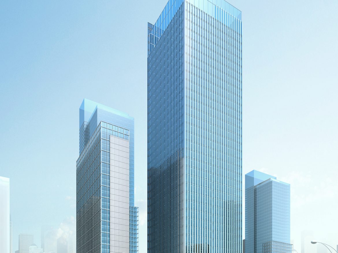 skyscraper office building 023 3d model max psd 206389