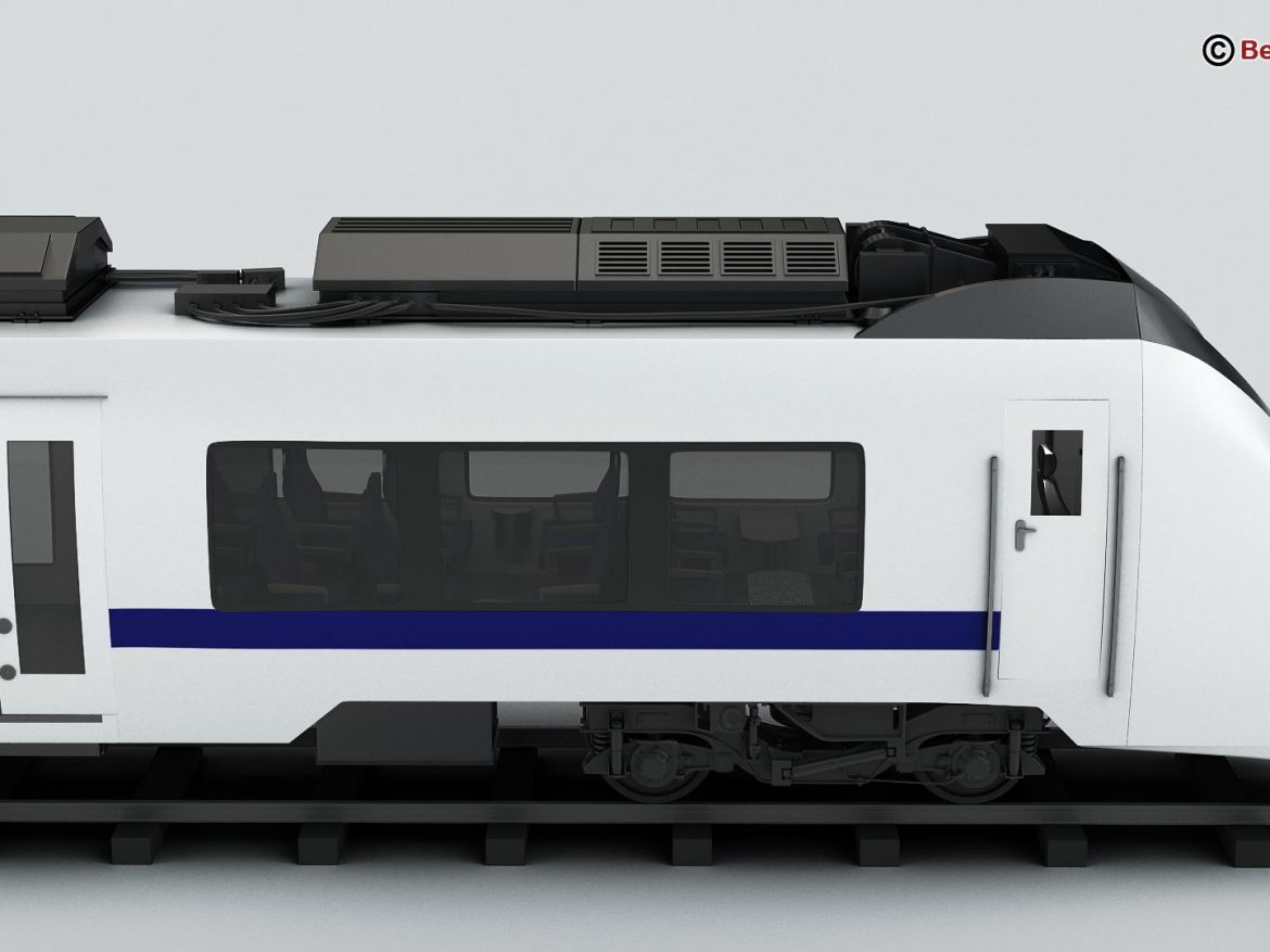 generic commuter train 3d model 3ds max fbx c4d ma mb obj 206617