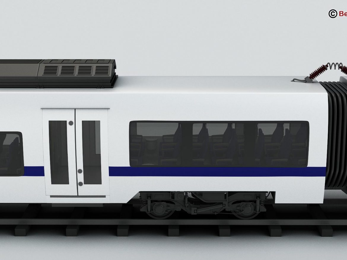 generic commuter train 3d model 3ds max fbx c4d ma mb obj 206619